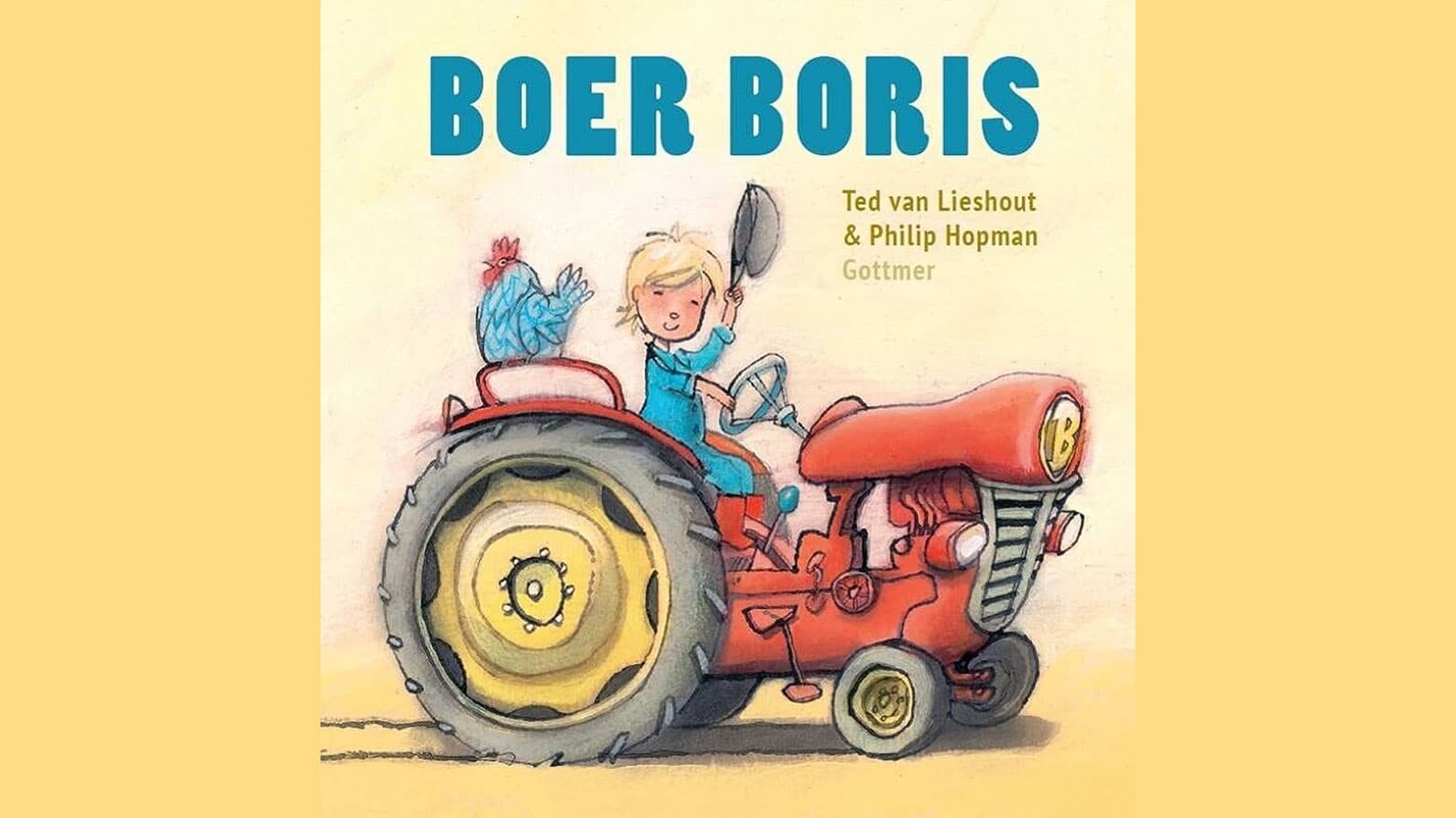 Boer Boris van Ted van Lieshout kinderboek kaft tractor
