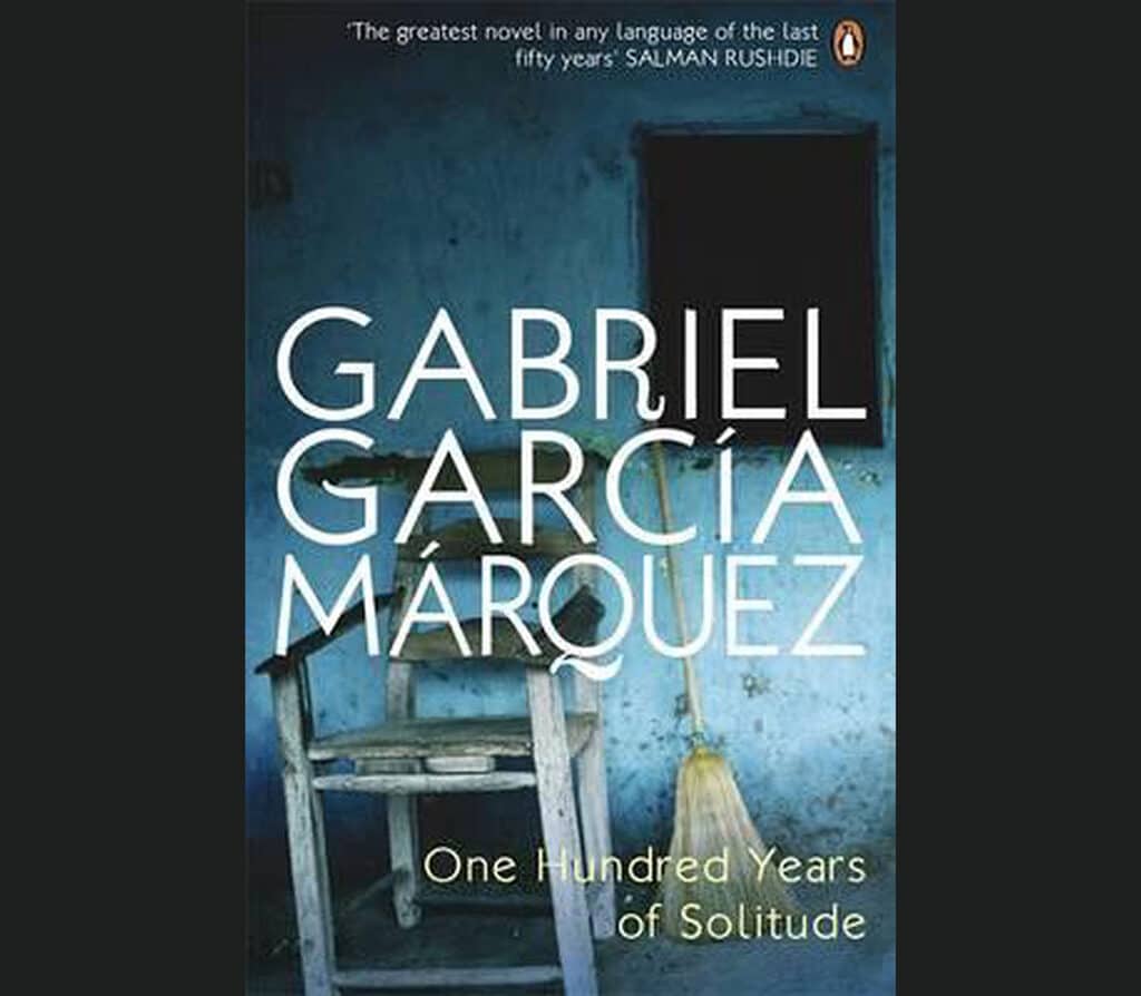 One Hundred Years of Solitude van Gabriel García Márquez boek kaft cover recensie stoel bezem