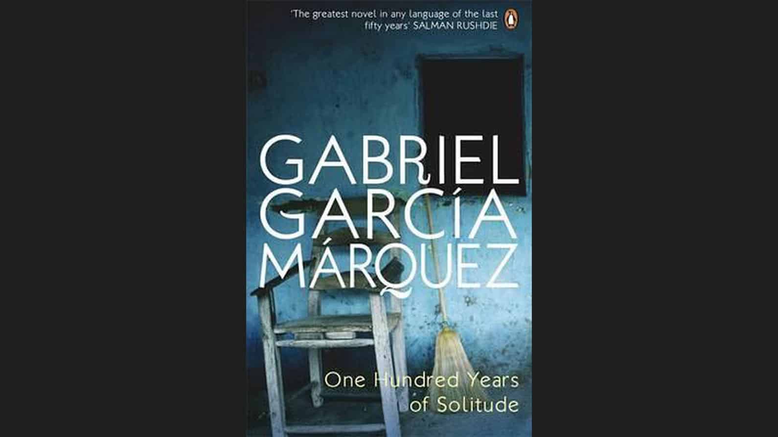 One Hundred Years of Solitude van Gabriel García Márquez boek kaft cover recensie stoel bezem