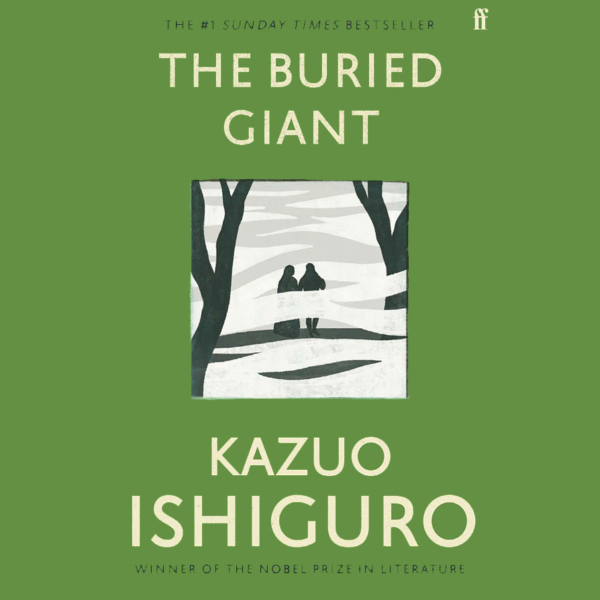 The Buried Giant van Kazuo Ishiguro boek recensie kaft cover fantasy mensen mist groen
