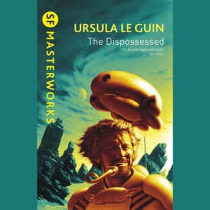 The Dispossessed van Ursula Le Guin boek cover science fiction ruimteschip