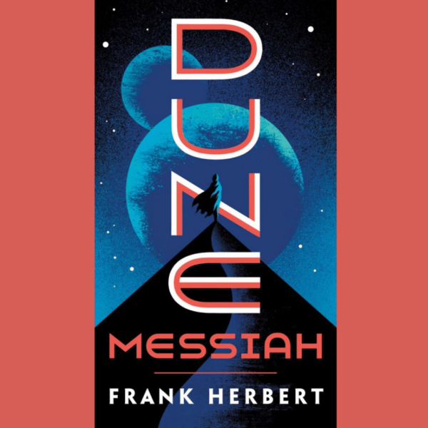 Dune Messiah van Frank Herbert boek kaft illustratie planeten pyramide