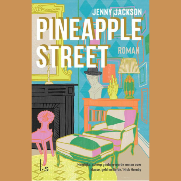 Pineapple Street van Jenny Jackson boek kaft huiskamer illustratie